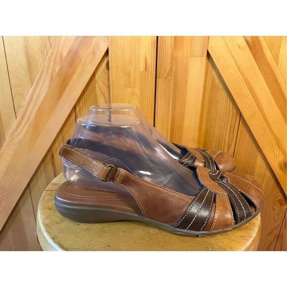 Stylish Brown Slingback Women's Shoes - Picture 3 of 8